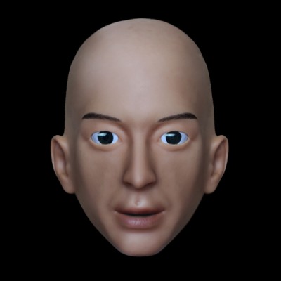 (SH-18) Crossdress male silicone realistic human face half head mask crossdresser doll mask (SH-18) Crossdress male silicone realistic human face half head mask crossdresser doll mask